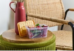Teeny Commander MINI Clear Stackable Tote 0.38QRT with Standard Snap Lid – NEW