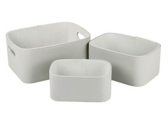 Faux Leather Storage Baskets Bins with Velvet Lining for Organizing, Storage,…