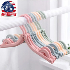 5Pcs/10Pcs Foldableable Portable Clothes Hanger Travel Portable Clothes Hanging