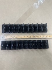2-Pack Hat Cap Organizer Wall Mounted Spring Force Auto Hold Storage Rack Black
