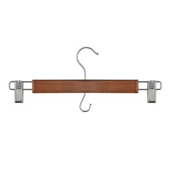 Walnut Finish Wood Pant & Skirt Adult Hangers, 3 Count