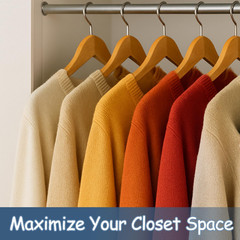 19 Inch plus Size Hangers, Natural Wood, 10Pk | Extra Wide Hangers for XL, XXL S