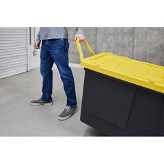 Commander X-large 75 -Gallons ( 300 -Quarts ) Black and Yellow Heavy Duty Rolli