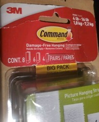 3M Command Picture Hanging Strips Big Pack 4 Sm 6 Med 8 Lg Pairs Damaged Hangtag