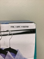 Non Slip Velvet Flocked Hangers – 50 pack. New in open box.