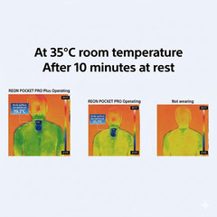 Sony REON POCKET PRO Plus RNPK-P1PT 2026 Flagship Wearable Cooler Sensing Kit