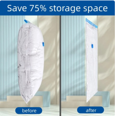 5Pack Vacuum Storage Bags Bedding Clothes Seal Travel Space Saver w/ Pump