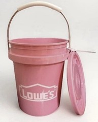 Lowe’s mini PINK bucket with Lid NEW