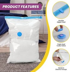 5/10 Pack Vacuum Storage Bags Space Saver Garment Seal Clothes Compression Bag
