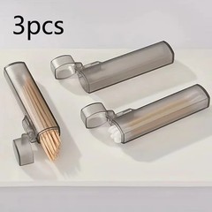 Mini Clear Storage Box Portable Travel Case Toothpicks Cotton Swabs Band-Aids