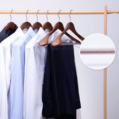 Luxury Wooden Suit Hangers 6 Pack Wood Coat Hangers Jacket Outerwear Shirt Hange