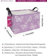 Rectangular Storage Basket Fabric Organizer Bin for Toys,Books,Clothes,Gifts