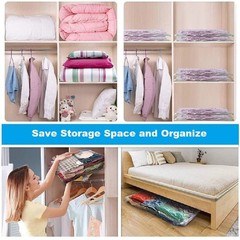 Jumbo Vacuum Storage Bags Space Saver for Clothes Travel Compression Seal Bags