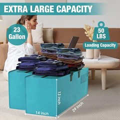 WORKPRO 6 Pack Extra Large Moving Bags Heavy-Duty Storage Tote for Space Saving