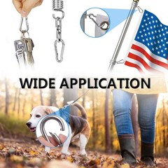 16 Count Heavy Duty Spring Snap Hooks – 304 Stainless Steel for Camping & Hiking