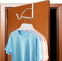 2 Pcs Over The Door Hooks Multipurpose Hanging Storage for Clothes Coats Towels