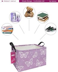 Rectangular Storage Basket Fabric Organizer Bin for Toys,Books,Clothes,Gifts