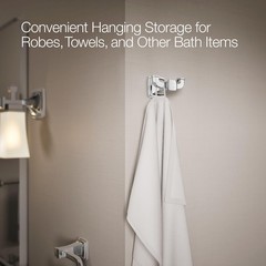 27411-CP Riff® Double Robe Hook, Polished Chrome