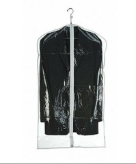 6 Pcs Garment Bag 24×40 3-MIL Clear Vinyl ~ Front Zipper ~ Set of Six ~ New