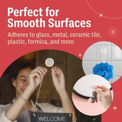 Holiday Joy – World’S Strongest All Purpose 1 3/4 Inch Suction Cups With Hooks –