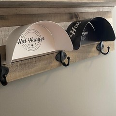 10 Pack Hat Hangers – Removable Tape Mounted – Rack Hook Cap Wall Mount No Nails