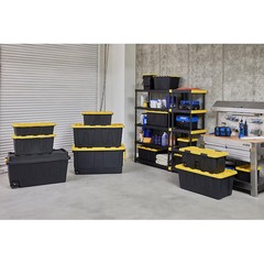 Commander X-large 75 -Gallons ( 300 -Quarts ) Black and Yellow Heavy Duty Rolli