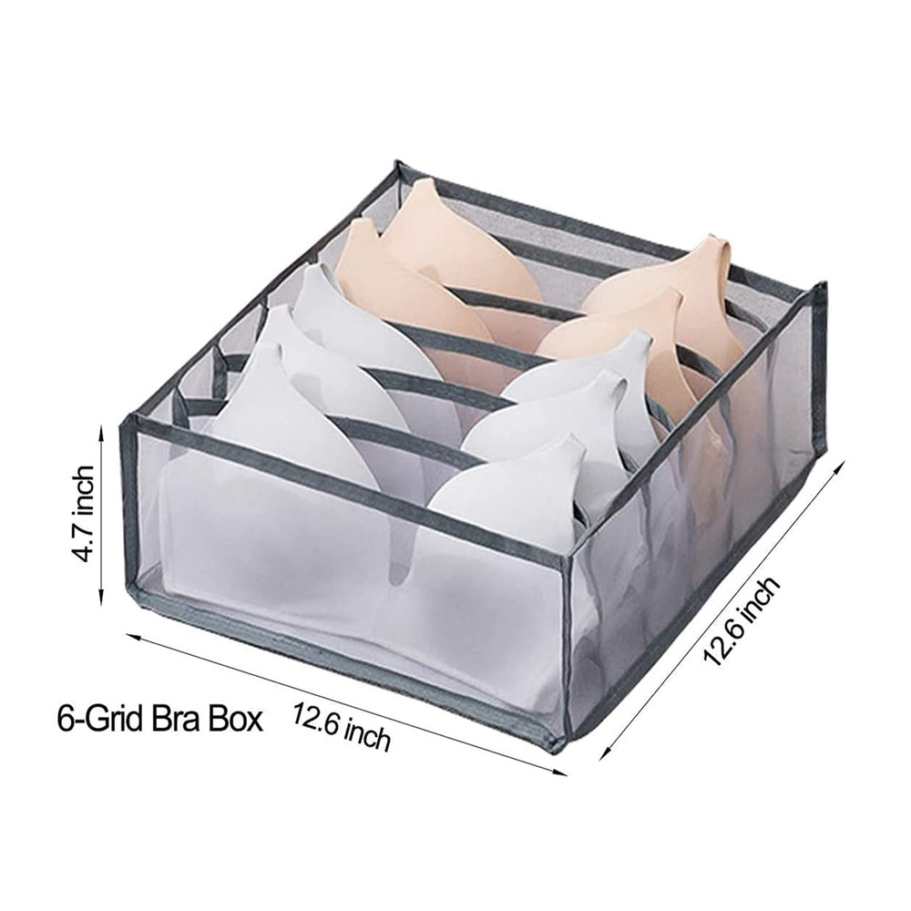 Organizer Box Foldable Drawer Divider Closet Storage For Underwear Bra Socks US