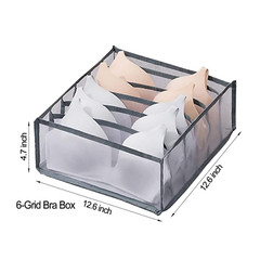 Organizer Box Foldable Drawer Divider Closet Storage For Underwear Bra Socks US