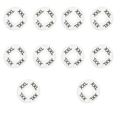 10 pcs Rack Divider Size XXL XX-Large White Round Ring Sizing Hanger Retail Supp