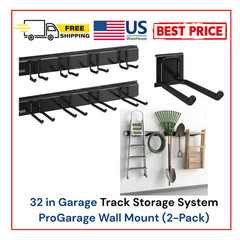 32 in Garage Track Storage System ProGarage Wall Mount (2-Pack)