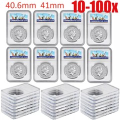 Lot Coin Slab Display Holder Storage 40.6 mm AMERICAN SILVER EAGLE Coin 10-100X