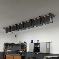 Ultrawall Overhead Garage Storage Racks for Bins, Ceiling Storage Rack Garage Ha