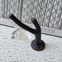 Branch Wall Hook Rustic Cadt Iron 6 In