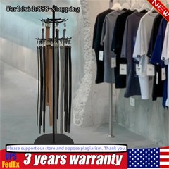 Floor Standing Belt Display Rack 66in Metal Retail Tie Rack Hanger Organizer