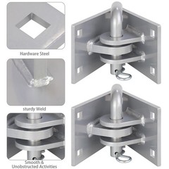 Stationary Dock Connector Hinge Kit,Floating Dock Hinges Hardware Brackets,He…