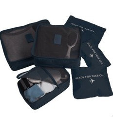6 Piece Luggage Packing Cubes & Laundry Pouches For Travel and Storage