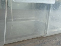 Rubbermaid Clear Plastic Snap Case Hinged Storage Container 2281