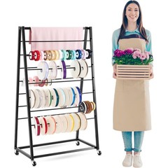 15 Tier Metal Ribbon Organizer Movable Ribbon Holder Wreath Crochet Rolls Holder
