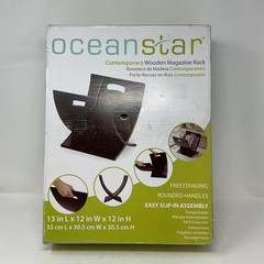 OceanStar Contemporary Wooden Magazine Rack M1170