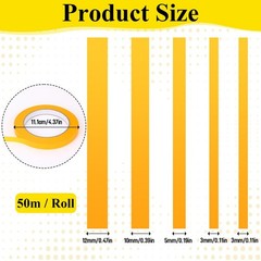 Xyembu 5 Rolls Pinstripe Tape Fine Line Tape Masking Tapes in 1/16, 1/8, 1/4 …