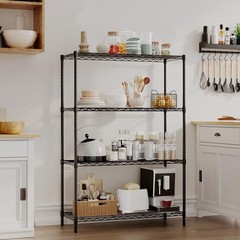 Heavy Duty Adjustable Metal Wire Shelving Unit Home Garage Storage Organizer