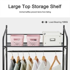 Large Garment Clothes Rail Home Retail Coat Stand Hanging Display Portable Tidy