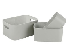 Faux Leather Storage Baskets Bins with Velvet Lining for Organizing, Storage,…