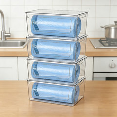 2 Pack Trash Bag Holder, Stackable Garbage Bag Dispenser for 13/30/33 Gallon Bag