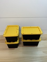 Lowe’s Teeny Tiny Tote Mini Storage Container With Lid Set Of 4 Lowes Black