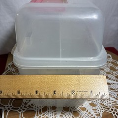 Storage Container With Handle And Latch Clear And Pink Plastic