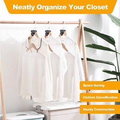 100pcs Clothes Hangers Space Saving Closet Organizers Heavy Duty Hanger Extender