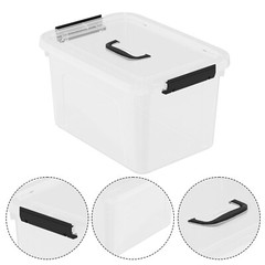 AnnkkyUS 6-pack 18 Quarts Storage Boxes with Lid and Handle, Clear Plastic Tote
