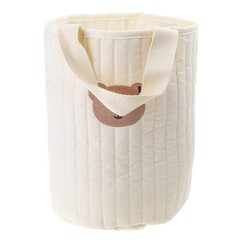 Bear Basket Diaper Bag Large Capacity Cotton Storage Bin for Home Nursery Room