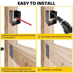 Concealed Joist Hanger Brackets, Woodwork Concealed-Flange Hanger for 4″ x 6”…